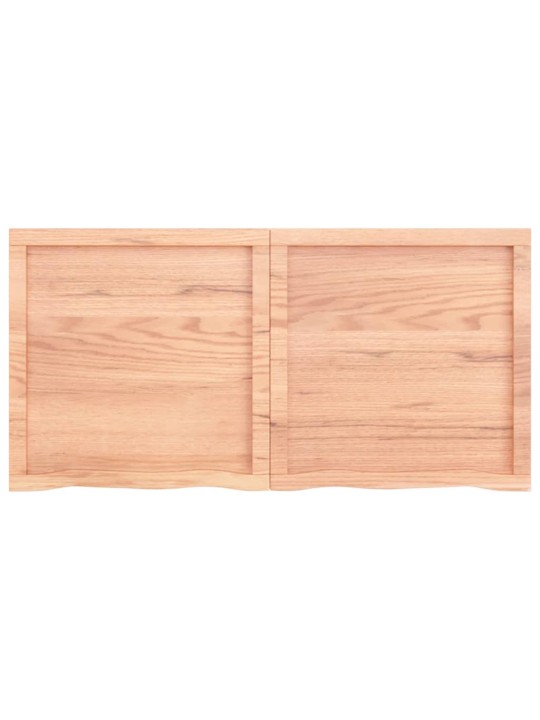 Stolní deska světle hnědá 120x60x(2-4)cm ošetřený masivní dub
