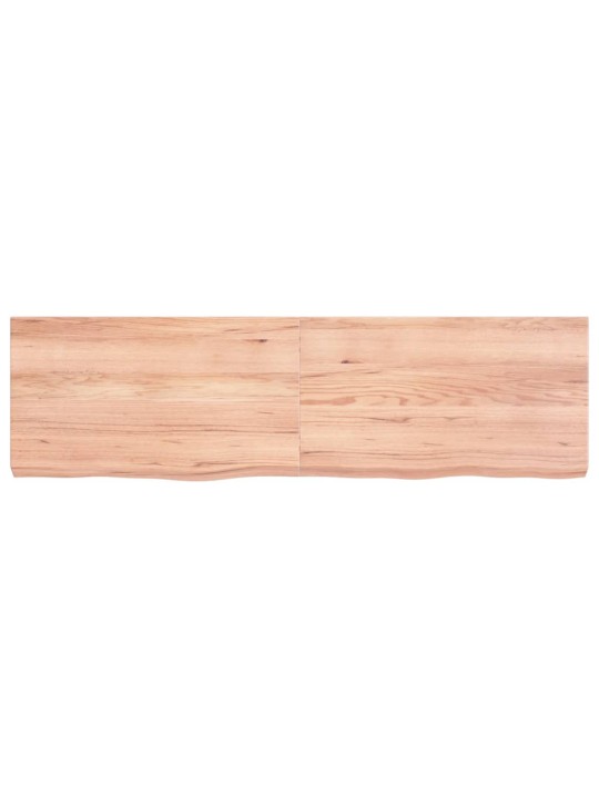 Stolní deska světle hnědá 140x40x(2-6)cm ošetřený masivní dub