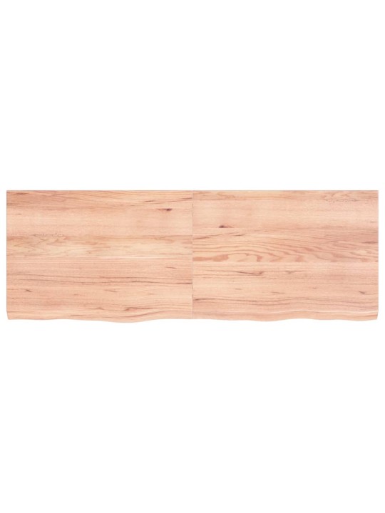 Stolní deska světle hnědá 140x50x(2-4)cm ošetřený masivní dub