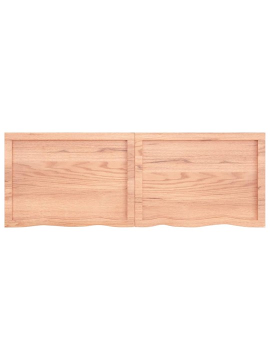 Stolní deska světle hnědá 140x50x(2-4)cm ošetřený masivní dub