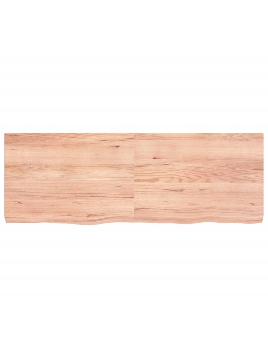Stolní deska světle hnědá 140x50x(2-6)cm ošetřený masivní dub