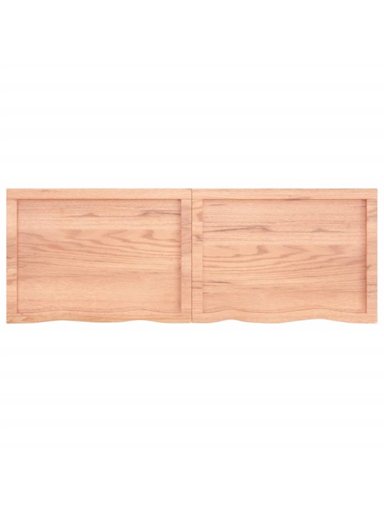 Stolní deska světle hnědá 140x50x(2-6)cm ošetřený masivní dub