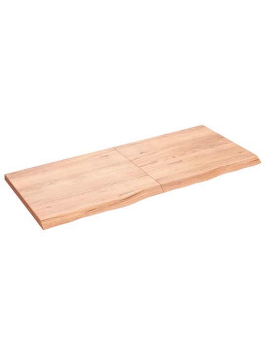 Stolní deska světle hnědá 140x60x(2-4)cm ošetřený masivní dub