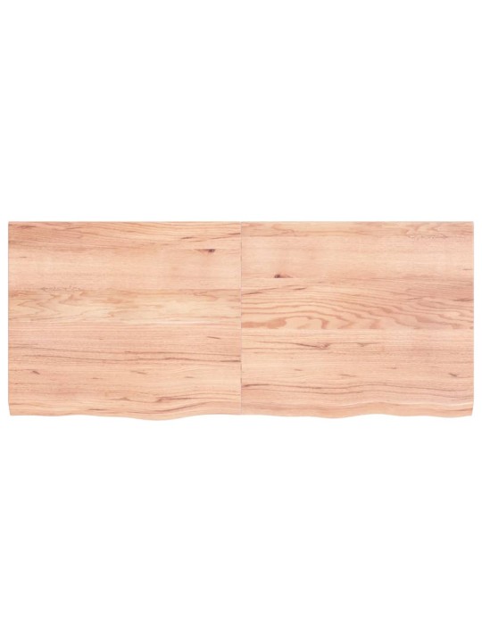 Stolní deska světle hnědá 140x60x(2-4)cm ošetřený masivní dub