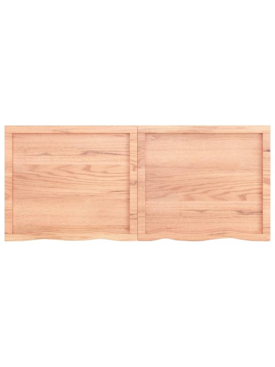 Stolní deska světle hnědá 140x60x(2-4)cm ošetřený masivní dub