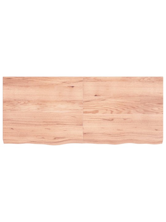 Stolní deska světle hnědá 140x60x(2-6)cm ošetřený masivní dub