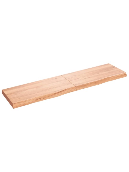 Stolní deska světle hnědá 160x40x(2-6)cm ošetřený masivní dub