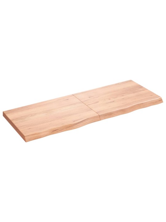 Stolní deska světle hnědá 160x60x(2-6)cm ošetřený masivní dub
