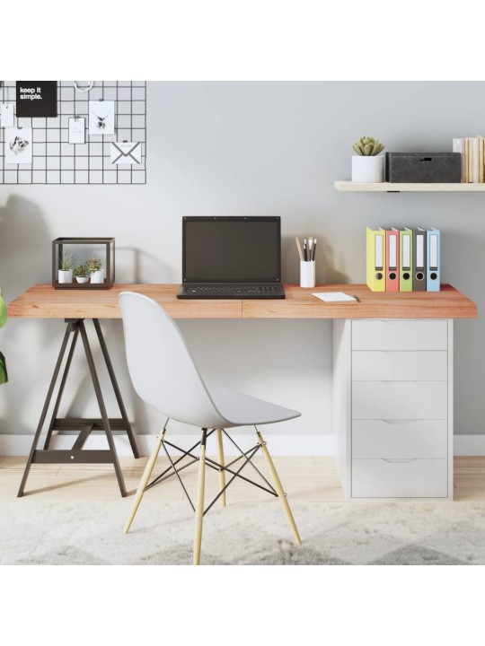 Stolní deska světle hnědá 160x60x(2-6)cm ošetřený masivní dub