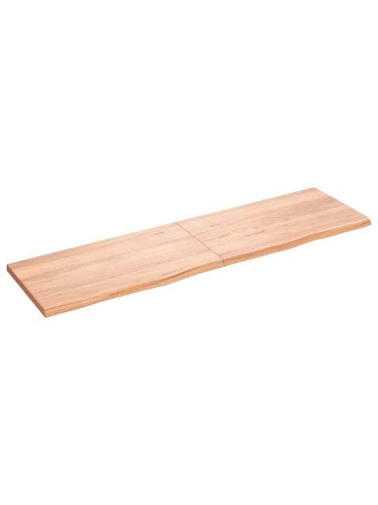 Stolní deska světle hnědá 180x50x(2-4)cm ošetřený masivní dub