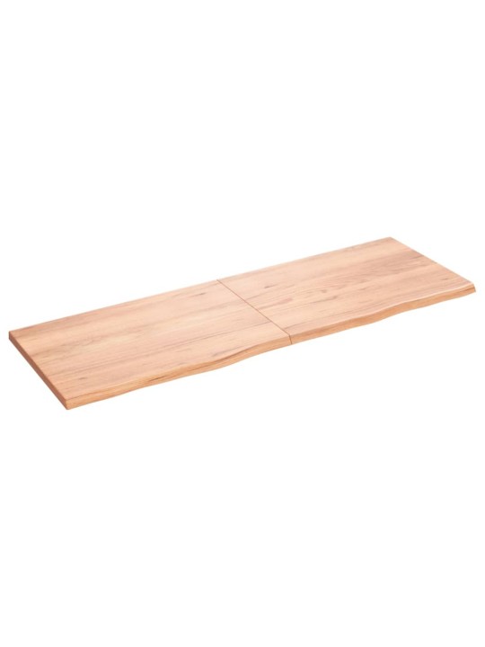 Stolní deska světle hnědá 180x60x(2-4)cm ošetřený masivní dub