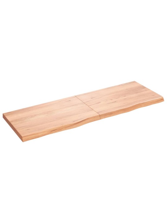 Stolní deska světle hnědá 180x60x(2-6)cm ošetřený masivní dub