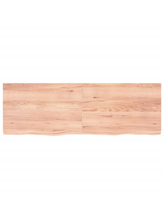 Stolní deska světle hnědá 180x60x(2-6)cm ošetřený masivní dub