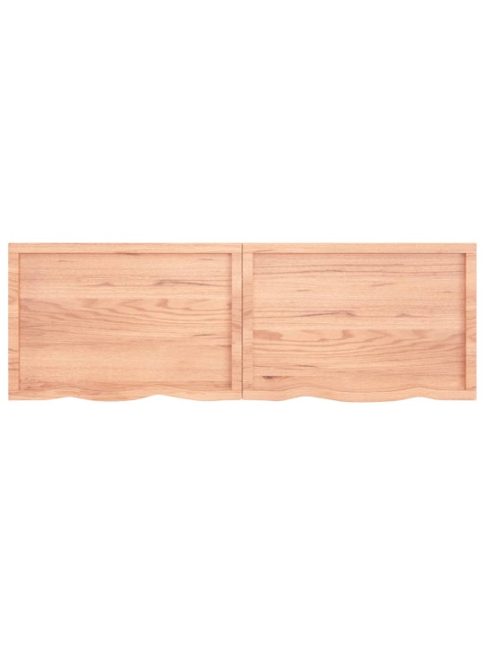 Stolní deska světle hnědá 180x60x(2-6)cm ošetřený masivní dub