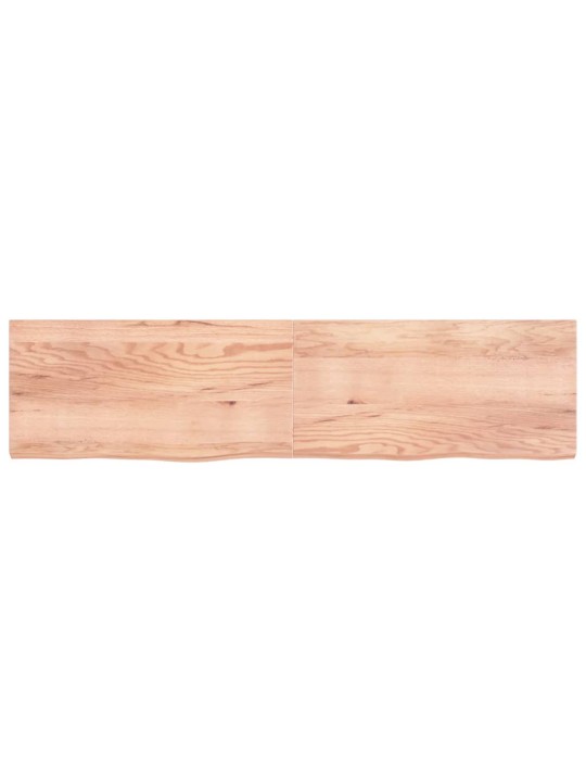 Stolní deska světle hnědá 200x50x(2-6)cm ošetřený masivní dub