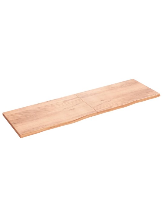 Stolní deska světle hnědá 200x60x(2-4)cm ošetřený masivní dub