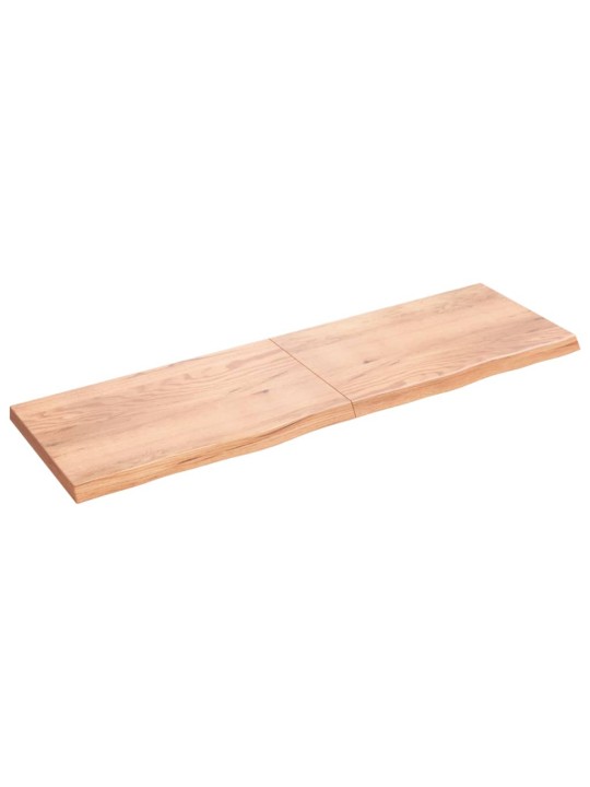 Stolní deska světle hnědá 200x60x(2-6)cm ošetřený masivní dub