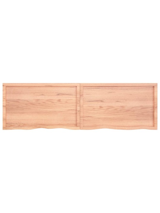 Stolní deska světle hnědá 200x60x(2-6)cm ošetřený masivní dub