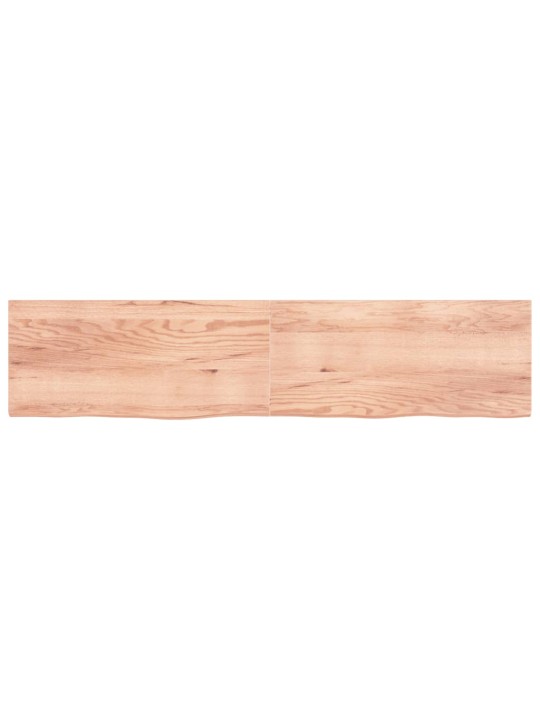 Stolní deska světle hnědá 220x50x(2-4)cm ošetřený masivní dub