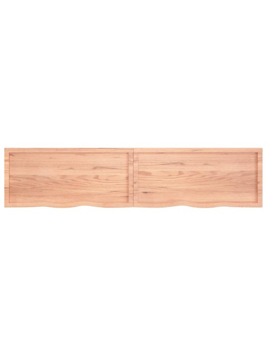 Stolní deska světle hnědá 220x50x(2-4)cm ošetřený masivní dub