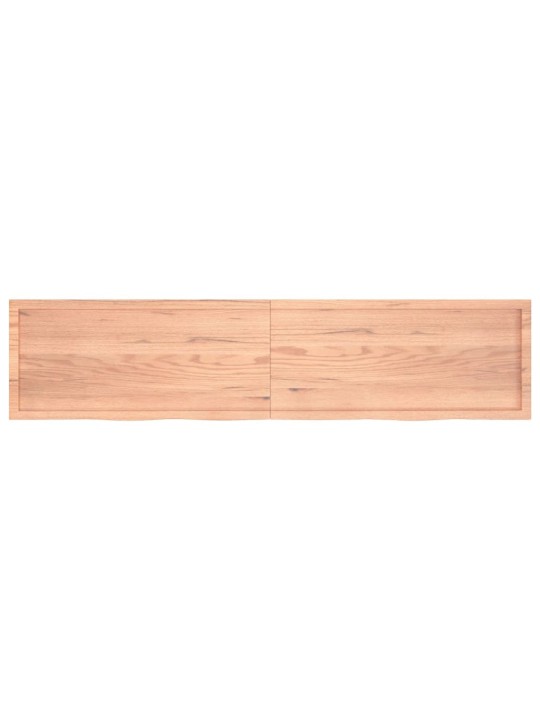 Stolní deska světle hnědá 220x50x(2-6)cm ošetřený masivní dub