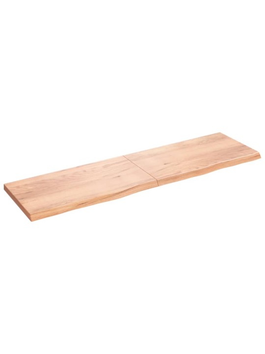 Stolní deska světle hnědá 220x60x(2-6)cm ošetřený masivní dub