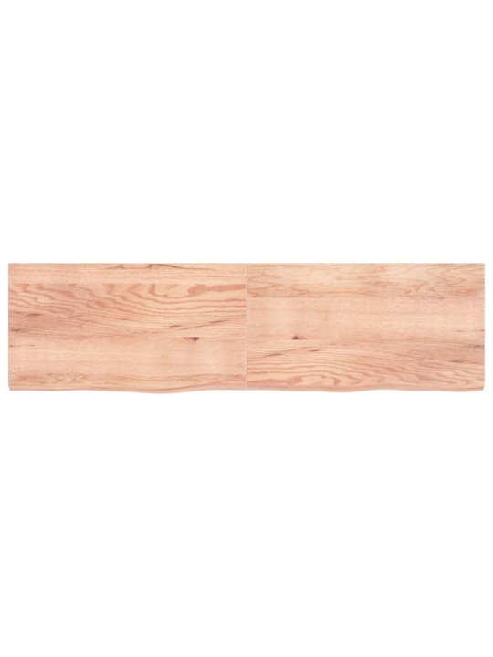 Stolní deska světle hnědá 220x60x(2-6)cm ošetřený masivní dub