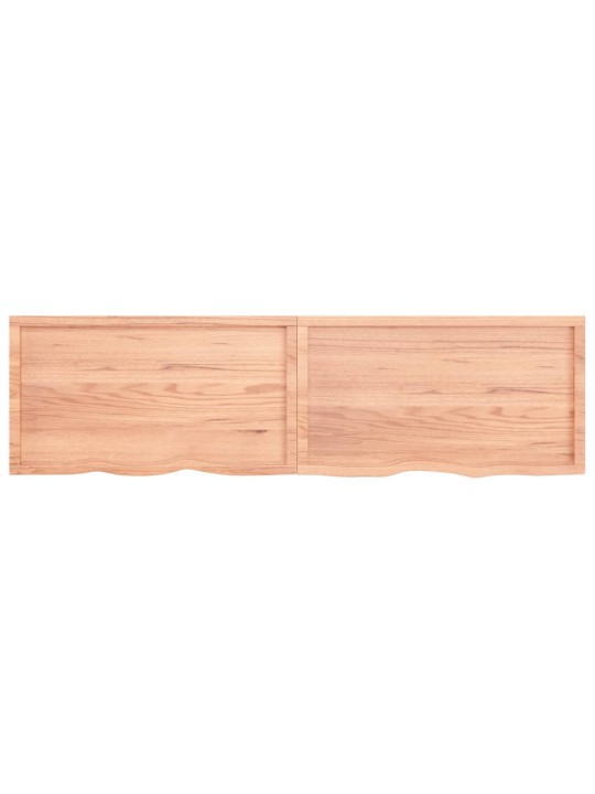 Stolní deska světle hnědá 220x60x(2-6)cm ošetřený masivní dub