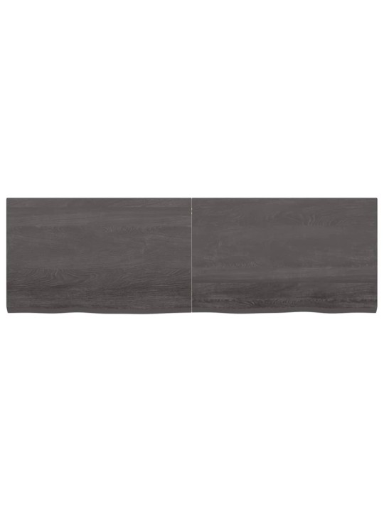 Stolní deska tmavě hnědá 160x50x(2-4)cm ošetřený masivní dub