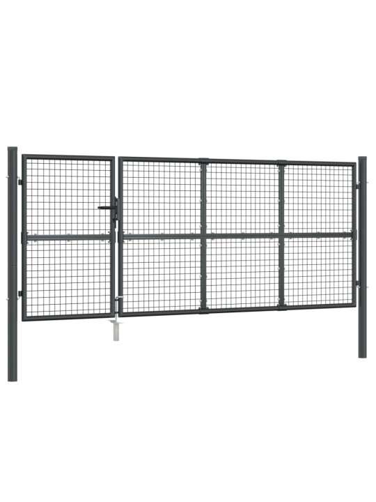 Zahradní branka s pletivem antracit 350x175 cm pozinkovaná ocel