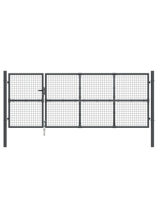 Zahradní branka s pletivem antracit 350x175 cm pozinkovaná ocel