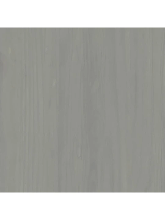 Šatní skříň VIGO šedá 90 x 55 x 170 cm masivní borové dřevo