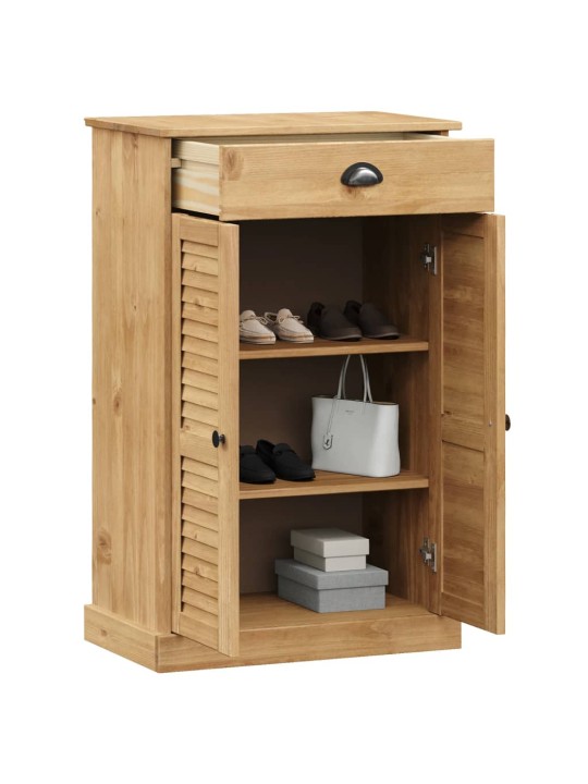 Botník vigo 60 x 35 x 96 cm masivní borové dřevo