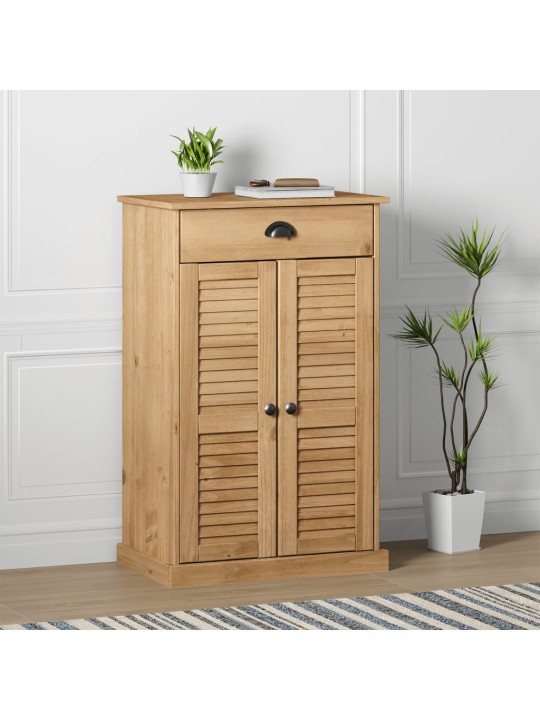 Botník vigo 60 x 35 x 96 cm masivní borové dřevo