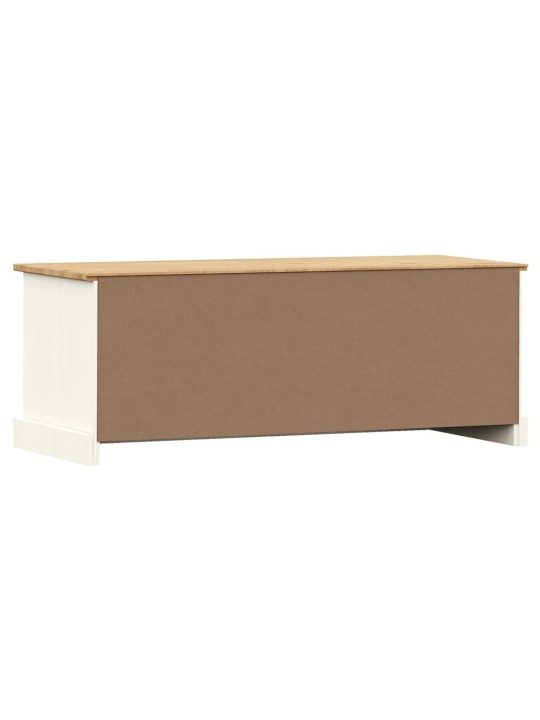 TV stolek VIGO bílý 106 x 40 x 40 cm masivní borové dřevo