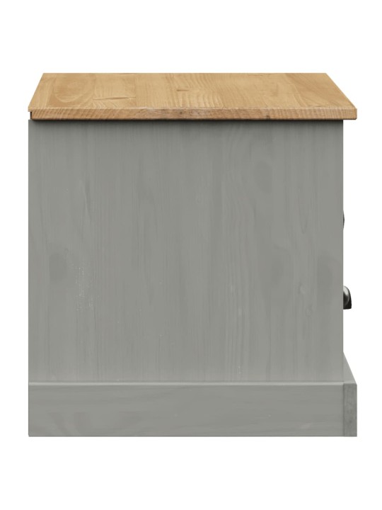 TV stolek VIGO šedý 106 x 40 x 40 cm masivní borové dřevo