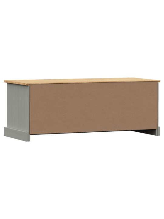 TV stolek VIGO šedý 106 x 40 x 40 cm masivní borové dřevo