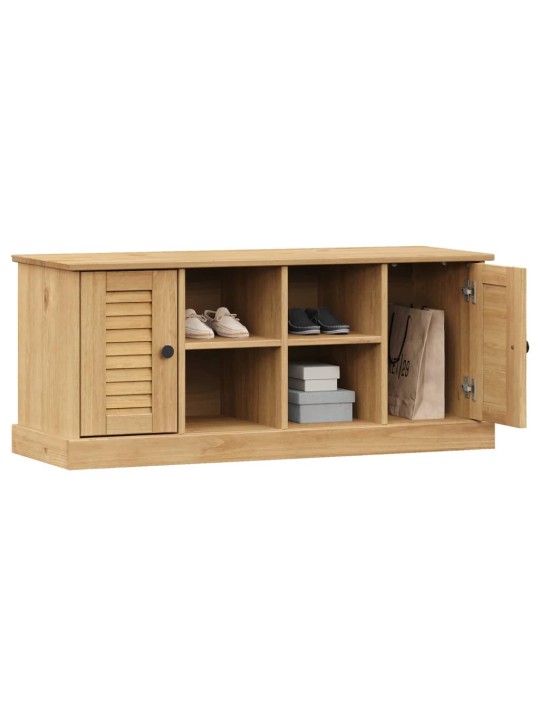 Lavice s botníkem vigo 106 x 35 x 45 cm masivní borové dřevo