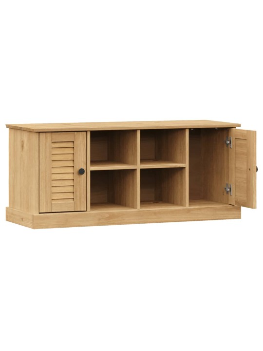 Lavice s botníkem vigo 106 x 35 x 45 cm masivní borové dřevo