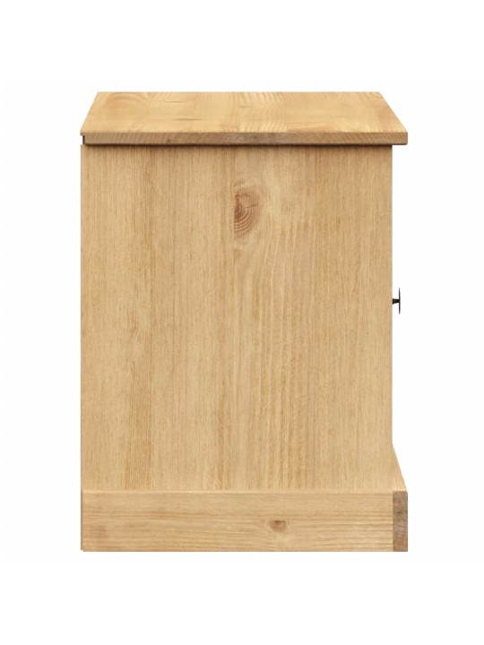 Lavice s botníkem vigo 106 x 35 x 45 cm masivní borové dřevo