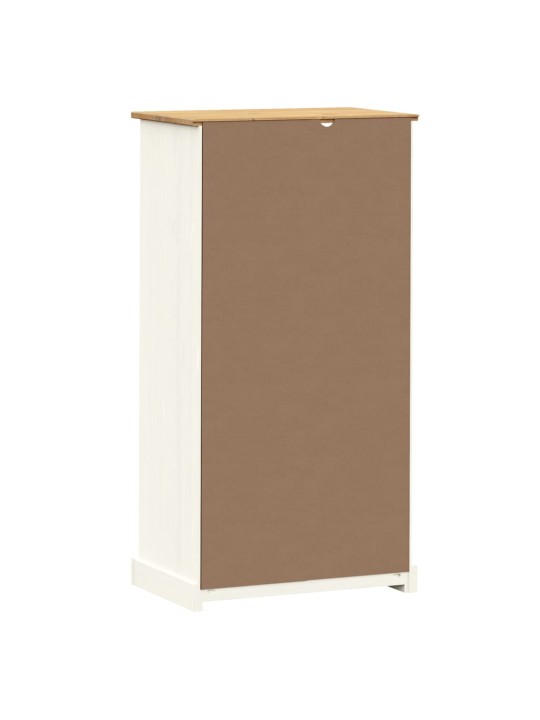 Knihovna VIGO bílá 60 x 35 x 114,5 cm masivní borové dřevo
