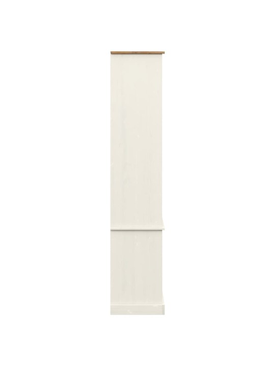 Knihovna VIGO bílá 85 x 35 x 170 cm masivní borové dřevo