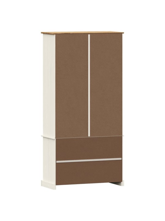 Knihovna VIGO bílá 85 x 35 x 170 cm masivní borové dřevo