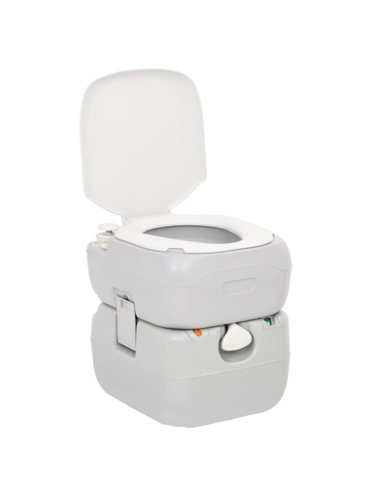 Sada kempingového wc a stojanu na mytí rukou s nádržkou na vodu