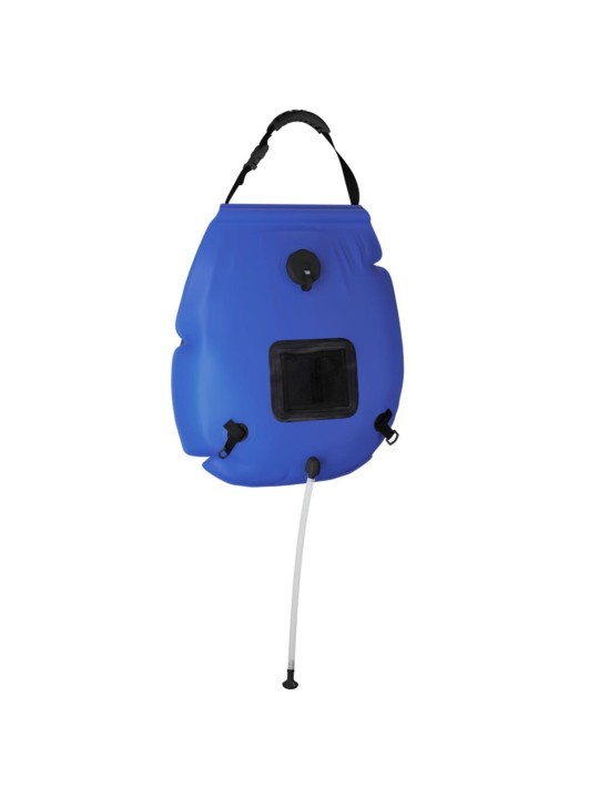 Kempingový sprchový vak modrý 20 l PVC