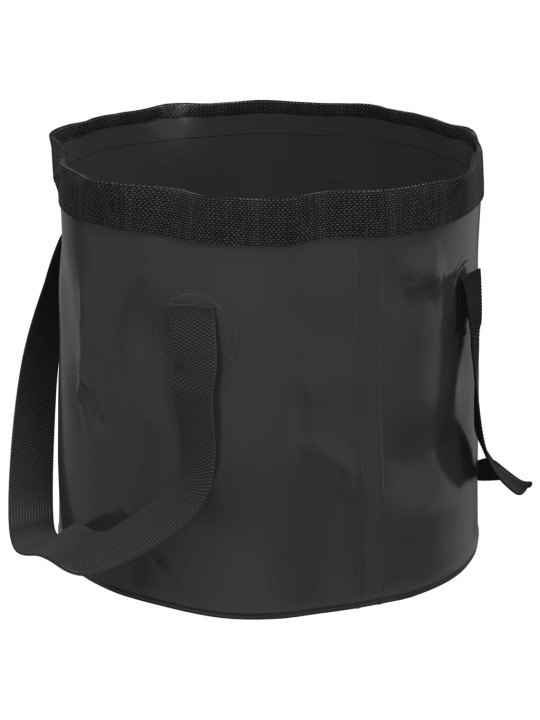 Skládací kbelíky 2 ks černé 20 l PVC