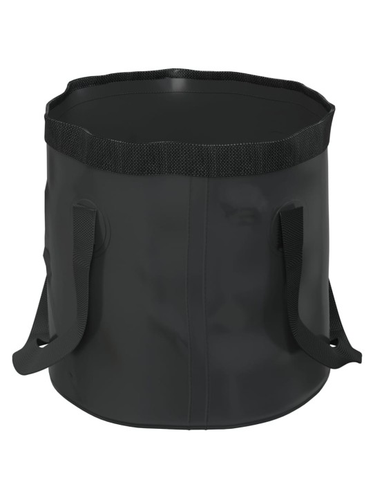 Skládací kbelíky 2 ks černé 20 l PVC