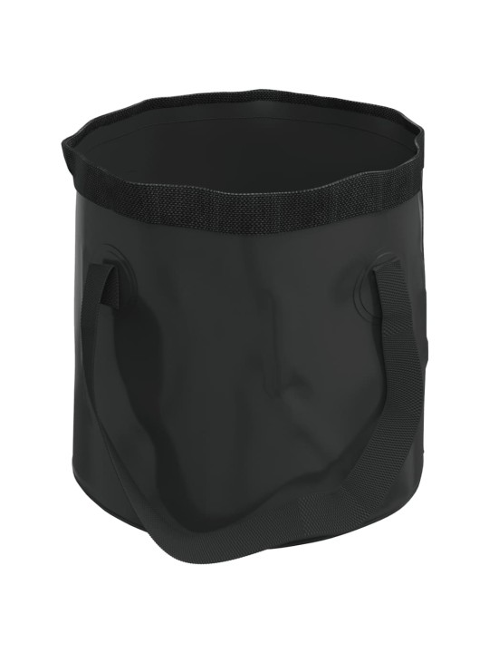 Skládací kbelíky 2 ks černé 20 l PVC