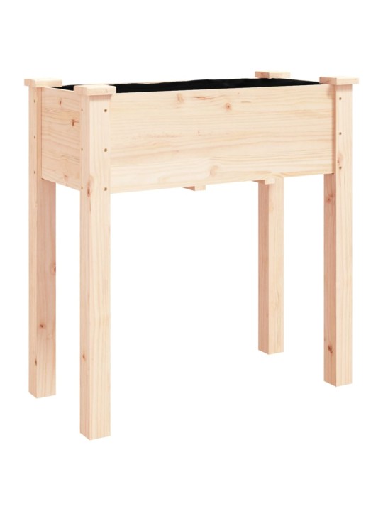 Truhlík na kolečkách s vložkou 71x37x80cm masivní jedlové dřevo
