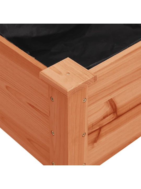 Truhlík na kolečkách s vložkou hnědý 71x37x80 cm masivní jedle